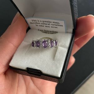 Amethyst ring - size 5-6